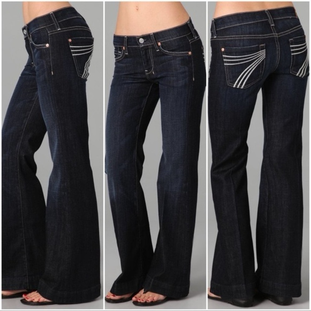 7 for all mankind Dojo Flip Flop Flare Jeans